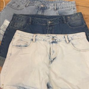 3 Pairs of SHEIN shorts (all size 2XL) NEVER WORN